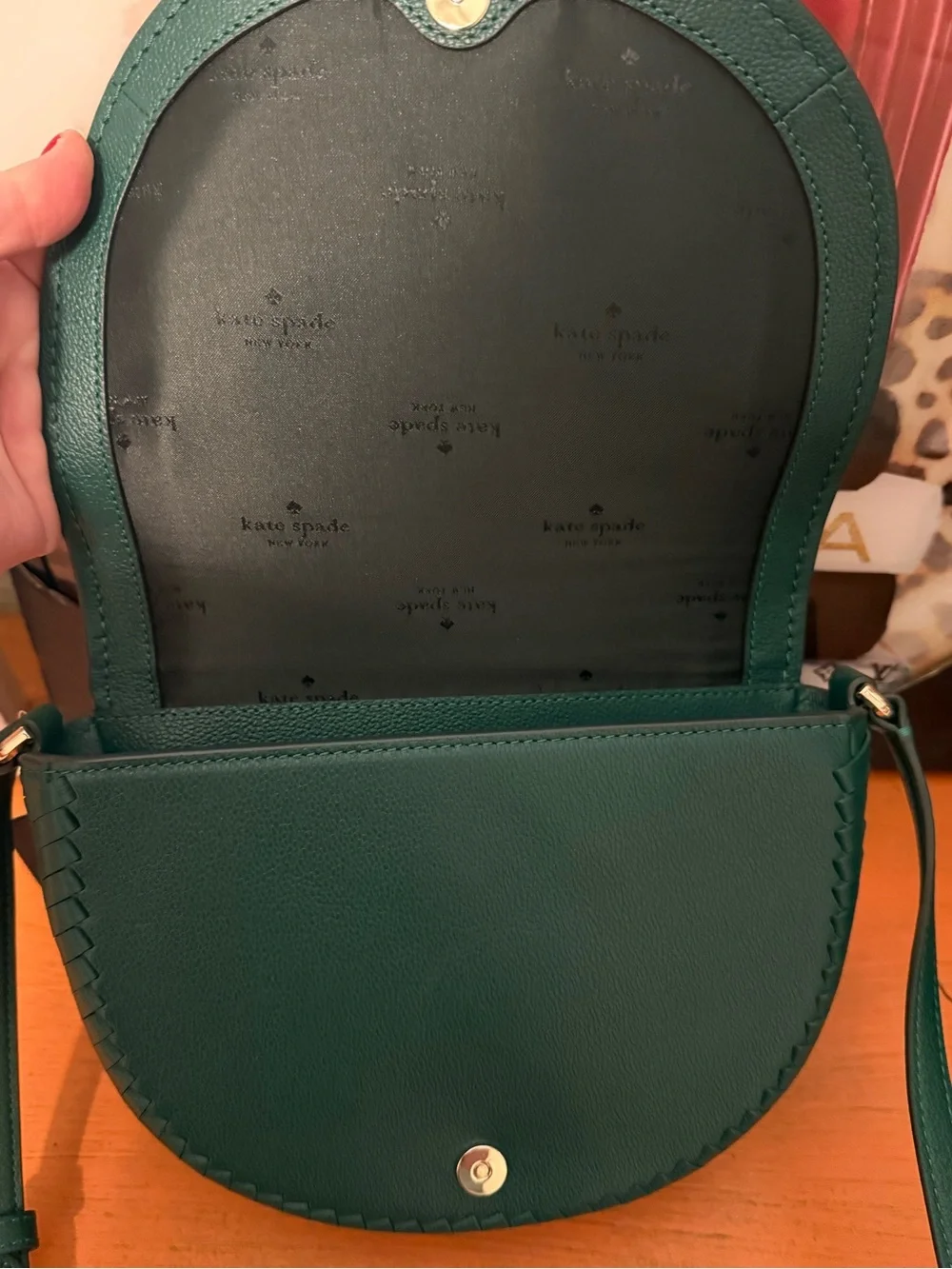 Kate Spade Luna Crescent Emerald Crossbody NWT